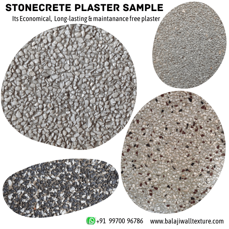 Stone Crete Plaster for external walls